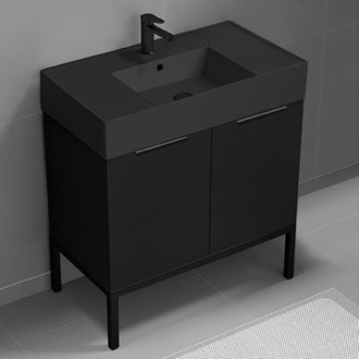 Bathroom Vanity Modern Black Bathroom Vanity, 32